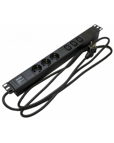 SHE19-3SH-3IEC-2.5EU. Блок розеток 19. Hyperline в Сургуте