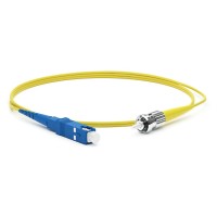 FC-S2-9-SC/UR-ST/UR-H-1M-LSZH-YL. Патч-корд волоконно-оптический одномодовый. Hyperline
