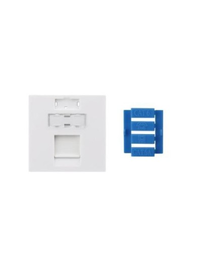SIP3-1K-M45-45. Вставка 45x45 для 1 модуля Keystone Jack, со шторкой. Hyperline в Сургуте