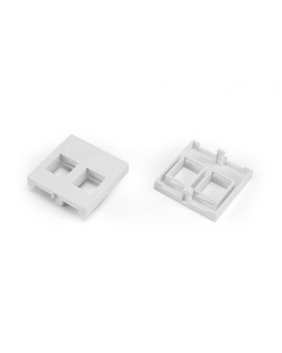 SIP2-2N-M45-45. Вставка 45x45 (аналог Mosaic) для 2х модулей формата Keystone Jack. Hyperline в Сургуте