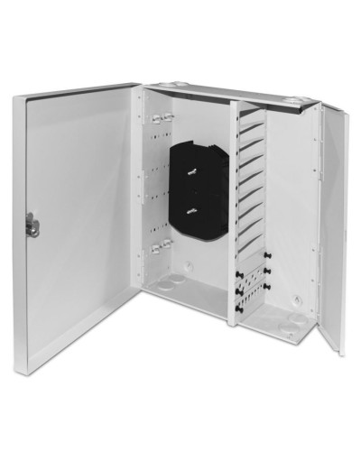 FO-WBX-12xSLT-W140H42-96UN-GY. Кросс оптический настенный. Hyperline в Сургуте