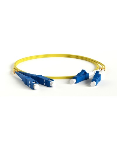 FC-D2-9-LC/UR-SC/UR-H-1M-LSZH-YL. Патч-корд волоконно-оптический LC/UPC-SC/UPC. Hyperline в Сургуте