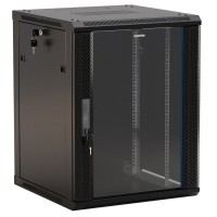 TWB-2766-GP-RAL9004. Шкаф телекоммуникационный 19 настенный 27U. Hyperline