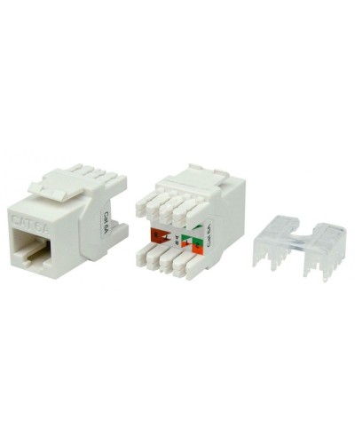 KJ8-8P8C-C6A-180-WH. Вставка Keystone Jack RJ-45. Hyperline в Сургуте