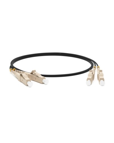 FC-D2-50-LC/PR-LC/PR-H-1M-LSZH-BK. Патч-корд волоконно-оптический многомодовый. Hyperline в Сургуте