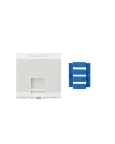 SIP3A-1K-M45-45. Вставка угловая 45x45 для 1 модуля Кeystone Jack, со шторками. Hyperline в Сургуте