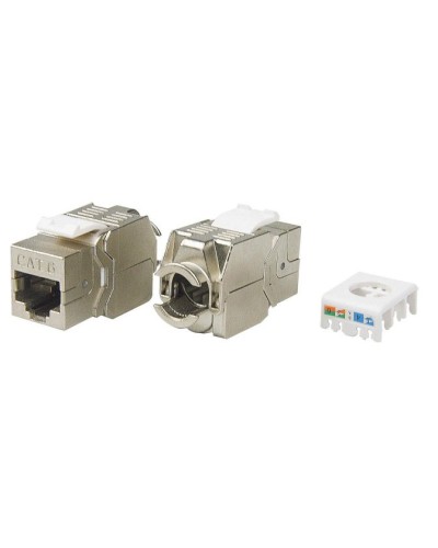 KJ8-8P8C-C6-180-TLS-SH-F-WH. Вставка Keystone Jack RJ-45. Hyperline в Сургуте