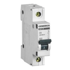 GENERICA ВА47-29 1P C 6А 4,5кА (MVA25-1-006-C). Автоматический выключатель. IEK