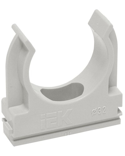 Держатель с защёлкой D20 серый ELASTA (100 шт) (CTA10D-CF20-K41-100). Держатель с защёлкой. IEK в Сургуте
