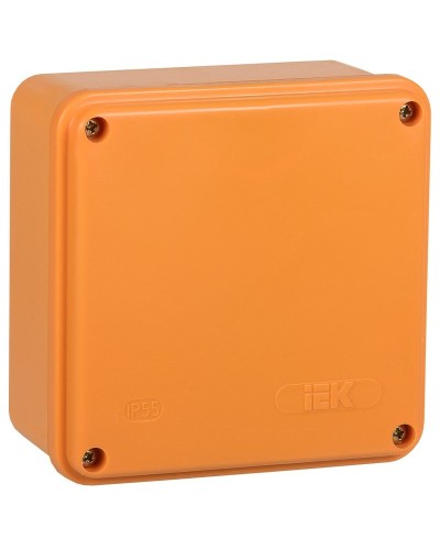 Коробка распаячная огнестойкая ПС 100х100х50 6P 6мм² IP44 гладкие стенки (UKF20-100-100-050-6-6-09). Коробка распаячная огнестойкая безгалогенная (HF). IEK в Сургуте
