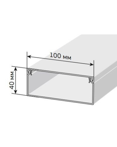 Короб 100х40 ЭЛЕКОР (CKK10-100-040-1-K01). Кабель-канал с двойным замком. IEK в Сургуте