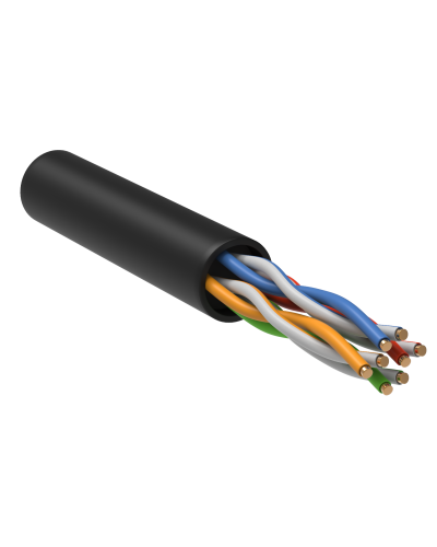 GENERICA U/UTP кат.5E 24AWG 4 пары LDPE черный (BC3-C5E04-139-305-R-G). Кабель «витая пара» (LAN) для структурированных систем связи. IEK в Сургуте