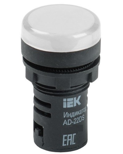 Лампа AD22DS (LED) матрица D22 мм 230В белый (BLS10-ADDS-230-K01). Светосигнальный индикатор. IEK в Сургуте