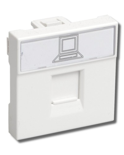 РКИ-20-00-П RJ-45 UTP белая (CKK-40D-RI2-K01). Розетка информационная 2 модуля ПРАЙМЕР. IEK в Сургуте