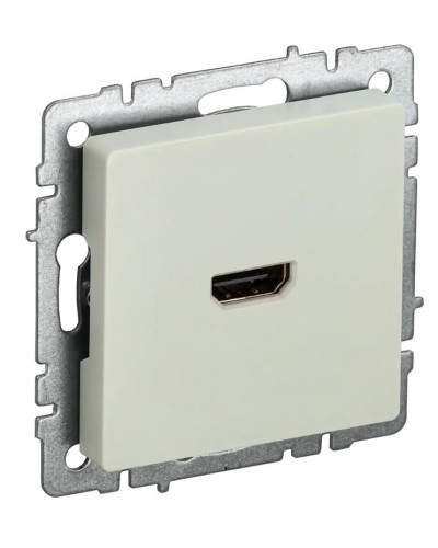 Розетка HDMI РHDMI-0-БрКр бежевый BRITE (BR-H10-K10). Розетка HDMI. IEK в Сургуте