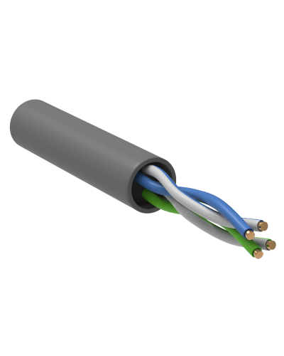 GENERICA U/UTP кат. 5E 100МГц 2 пары PVC INDOOR серый (BC1-C5E02-111-305-G). Кабель «витая пара» (LAN) для структурированных систем связи. IEK в Сургуте