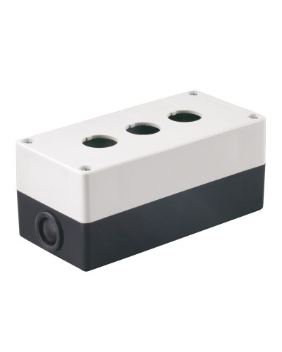 Корпус КП103 для кнопок 3 места белый (BKP10-3-K01). Корпус для кнопочных постов. IEK в Сургуте