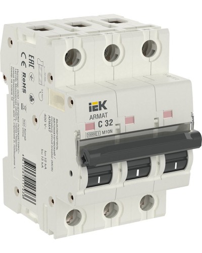 M10N 3P C 32А 10кА ARMAT (AR-M10N-3-C032). Автоматический выключатель. IEK в Сургуте