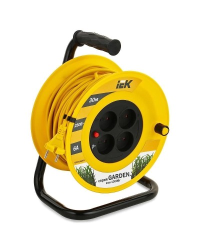 УК30 4 места, 30м (WKP23-06-04-30). Удлинитель на катушке Garden. IEK в Сургуте