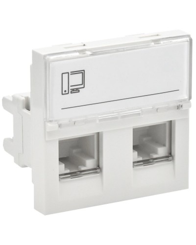 Розетка RJ45 кат.6 PRIMER РКИ-22-00-П-6 белый IEK (PR-KK40D-RI-0-2-2C06U-K01). Розетка RJ-45. IEK в Сургуте