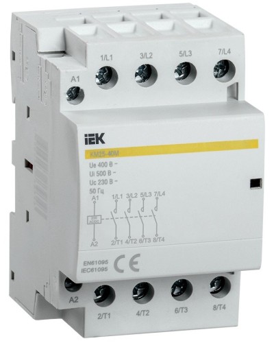 Контактор модульный КМ25-40М AC/DC (MKK21-25-40). Контактор модульный. IEK в Сургуте