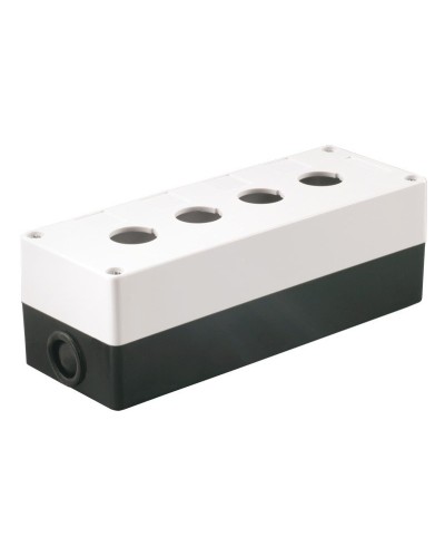 Корпус КП104 для кнопок 4 места белый (BKP10-4-K01). Корпус для кнопочных постов. IEK в Сургуте