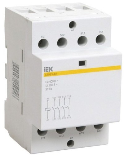 Контактор модульный КМ63-40 AC/DC (MKK21-63-40). Контактор модульный. IEK в Сургуте