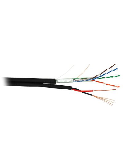 F/UTP 4pair, Cat5e, Out, PVC+PWR (EC-UF004-5E-PC075-PE-BK). Кабель «витая пара» (LAN) для структурированных систем связи. NETLAN в Сургуте