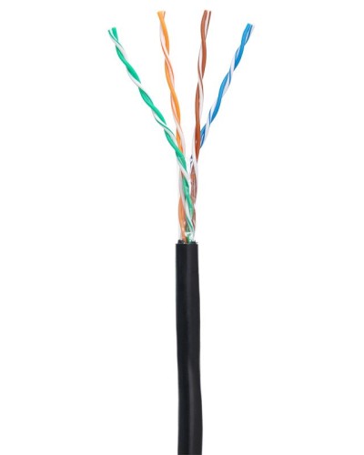 U/UTP 4pair, Cat5e, Out, PE (EC-UU004-5E-PE-BK-1). Кабель «витая пара» (LAN) для структурированных систем связи. NETLAN в Сургуте