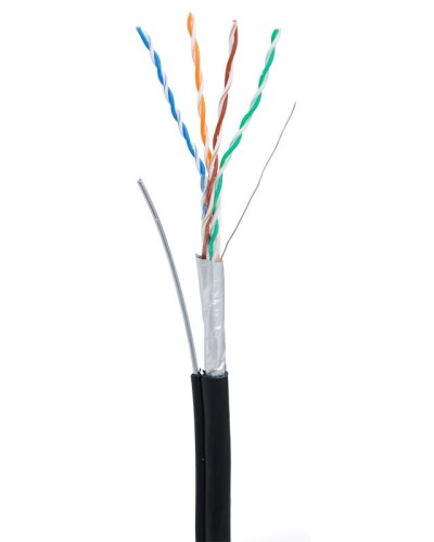 F/UTP 4pair, Cat5e, Out, Sw (EC-UF004-5E-PE-SW-BK). Кабель «витая пара» (LAN) для структурированных систем связи. NETLAN в Сургуте