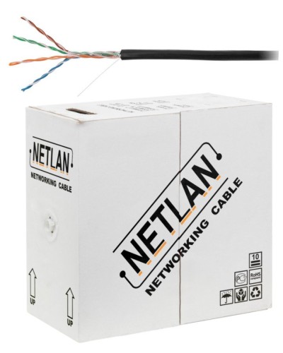 U/UTP 4pair, Cat5e, Out, PE, CCA (CCA-UU004-5E-PE-BK) . Кабель «витая пара» (LAN) для структурированных систем связи. NETLAN в Сургуте