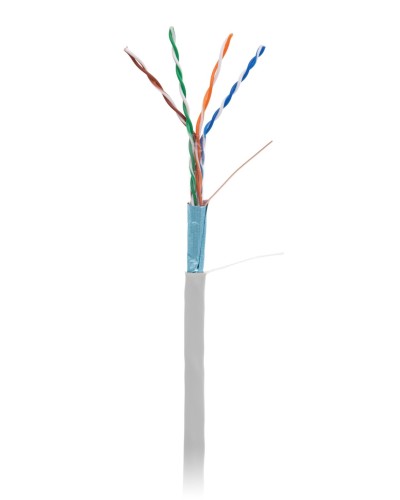 F/UTP 4pair, Cat5e, In, PVC (EC-UF004-5E-PVC-GY). Кабель «витая пара» (LAN) для структурированных систем связи. NETLAN в Сургуте