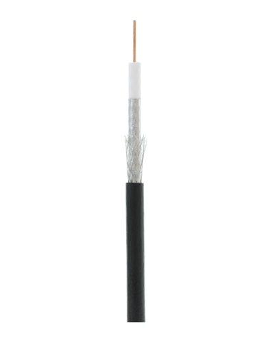 RG-6 CCS, Out, PE (EC-C2-32123B-BK-3). Кабель коаксиальный омедненный. NETLAN в Сургуте