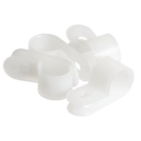 NMC-CHR05-WT-100 (100шт). Клипса для кабеля. NIKOMAX