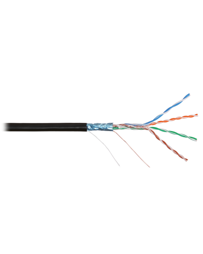 F/UTP 4pair, Cat5e, Solid, Out, PVC (NMC 2200B-BK). Кабель «витая пара» (LAN) для структурированных систем связи. NIKOMAX в Сургуте