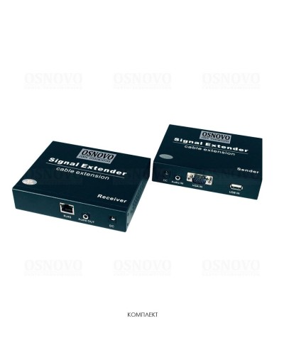 TLN-VKM/1+RLN-VKM/1(ver.2). Удлинитель VGA, аудио-сигналов. OSNOVO в Сургуте