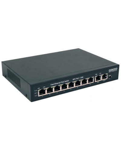 SW-20820(120W). Коммутатор 10-портовый  Gigabit Ethernet с PoE. OSNOVO в Сургуте