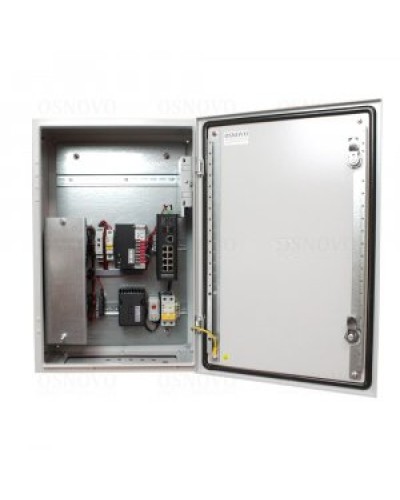 OS-46TB1(SW-80802/ILS(port 90W)). Уличная станция с термостабилизацией и резервным питанием. OSNOVO в Сургуте