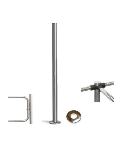 PERCo-BH02 2-16 с крышкой. Стойка с отверстием под стопорный механизм поворотной секции. PERCo в Сургуте