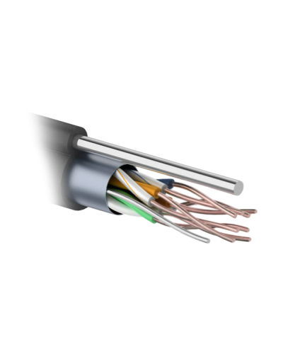 F/UTP 4PR 24AWG CAT5e 305м OUTDOOR+ТРОС*1. PROCONNECT (01-0155). Кабель «витая пара» (LAN) для структурированных систем связи. PROCONNECT в Сургуте