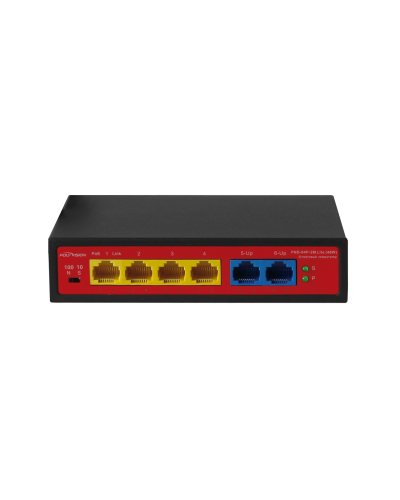 PND-04P-2M Lite (48W). Коммутатор неуправляемый 6-портовый с функцией PoE. Polyvision в Сургуте