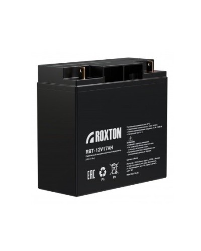 RBT-12V17AH. Аккумулятор герметичный свинцово-кислотный. ROXTON в Сургуте