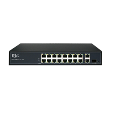 RVi-1NS16F-1T-1C. Коммутатор с питанием по PoE. RVi