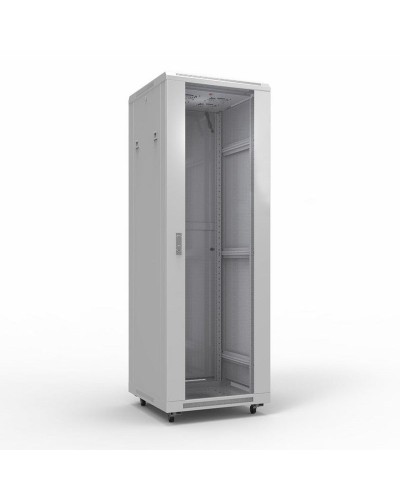 Шкаф телекоммуникационный 19 напольный 42U 600х800 мм, передняя дверь стекло, задняя дверь металл, RAL 7035 (состоит из 3 частей) (04-2306). Шкаф телекоммуникационный 19 напольный 42U. Rexant в Сургуте