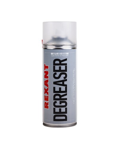 Очиститель обезжириватель DEGREASER, REXANT, 400 мл, аэрозоль (85-0006): Баллон с очистителем в Сургуте