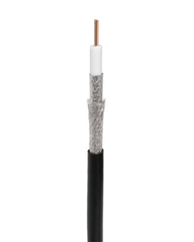 RG-11U, 75 Ом, CCS/Al/Al, 83%, 305 м, черный OUTDOOR (01-3011). Кабель коаксиальный радиочастотный. Rexant в Сургуте