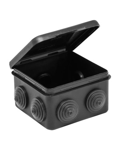 Коробка TYCO ОП 80х80х50мм откидная крышка УХЛ1 IP54 черный (67040МЧ). Коробка распределительная. RuVinil в Сургуте