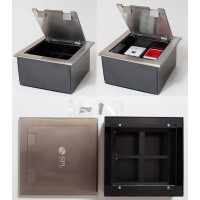Люк на 4 поста (45х45), из нержавеющей стали, с коробкой, IP40 (300014). Люк. SPL
