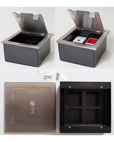 Люк на 4 поста (45х45), из нержавеющей стали, с коробкой, IP40 (300014). Люк. SPL в Сургуте