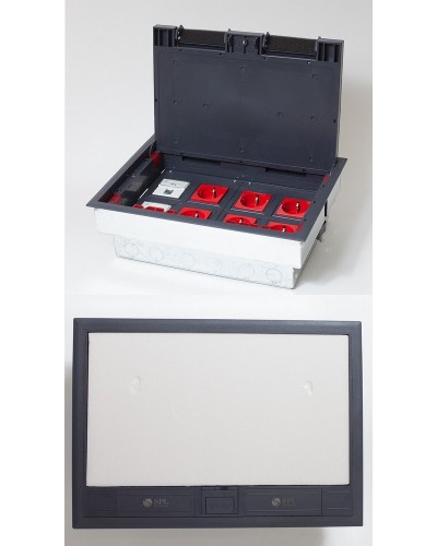 Люк на 8 постов (45х45), металл/пластик, с металлической коробкой, IP40 (300009). Люк. SPL в Сургуте